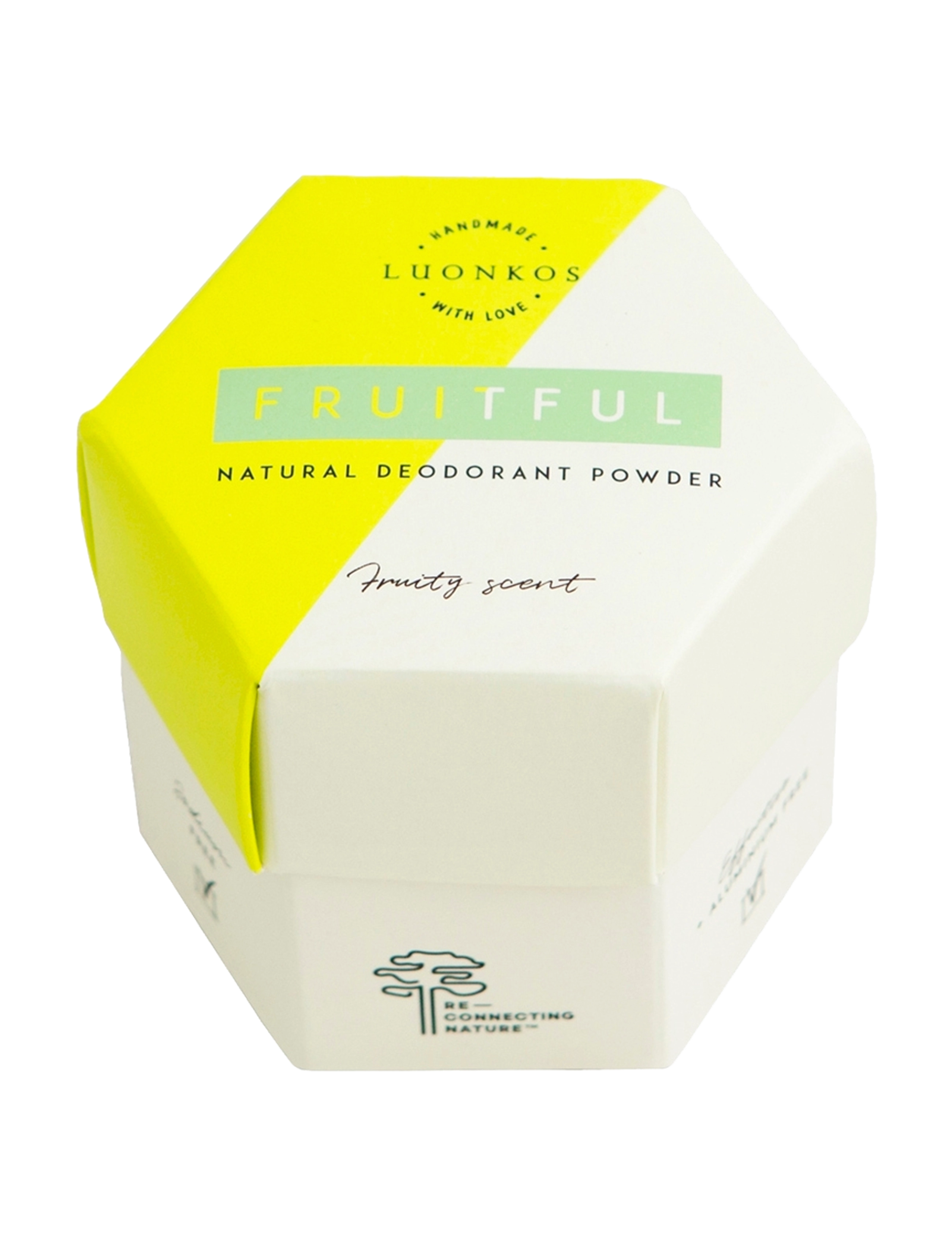 Luonkos Fruitful Deodorant Powder, Fruity Scent, Forest Microbes, Sticks, Cremes & Wipes, Nude, Str: 50 g