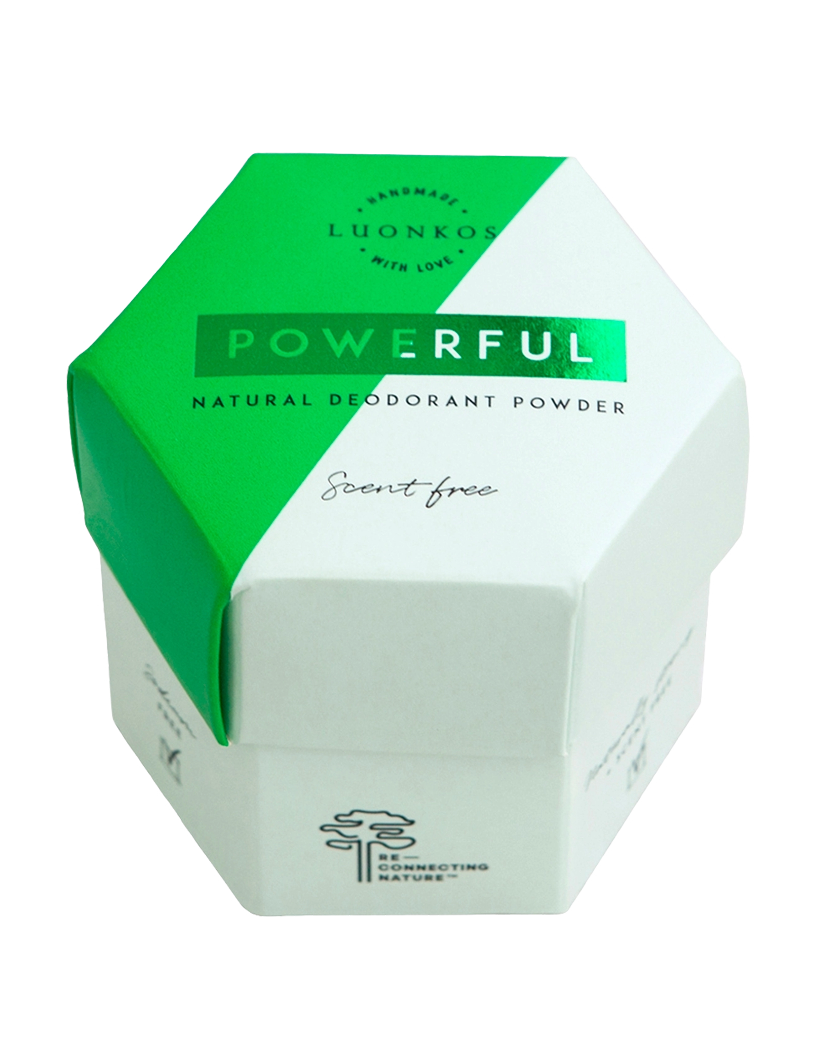 Luonkos Powerful natural deodorant powder, scent-free, forest microbes - Deodoranter - CLEAR / undefined