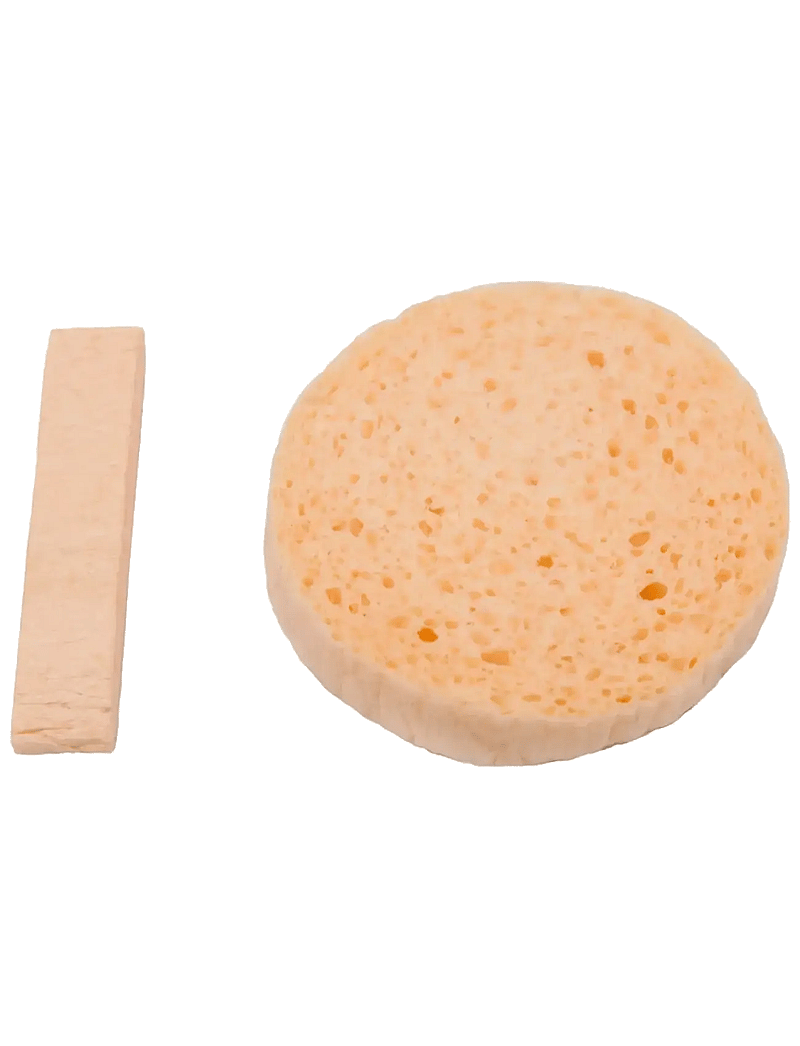 Luonkos - Ecological cleansing sponge 2 pcs - silmameigi eemaldajad - yellow - 1