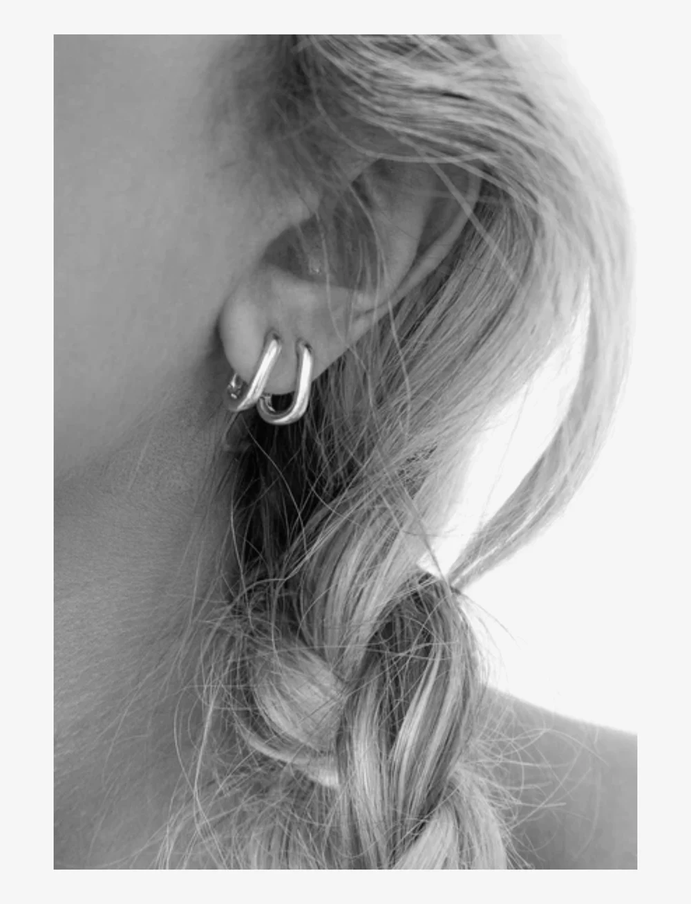 LUV AJ - THE CHAIN LINK HUGGIES - kreolen - silver - 2