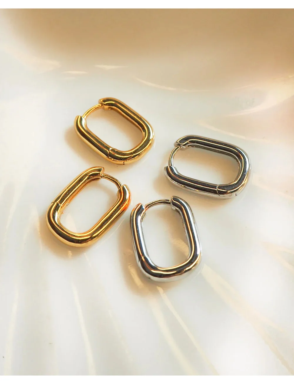 LUV AJ - THE CHAIN LINK HUGGIES - kreolen - silver - 3