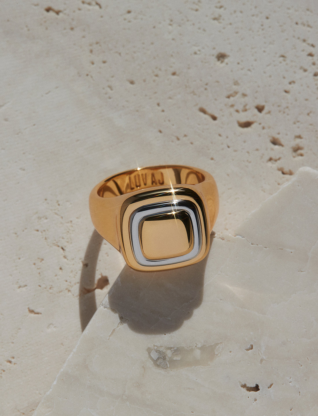 LUV AJ - Dalia Two-Tone Ring- Gold - ringe - gold - 0