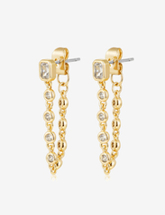 The Chloe Chain Studs- Gold - GOLD