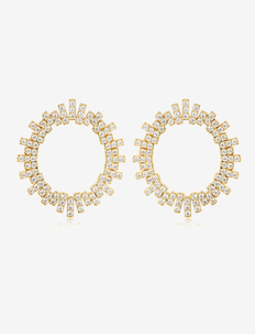 The Pave Ray Earrings- Gold, LUV AJ