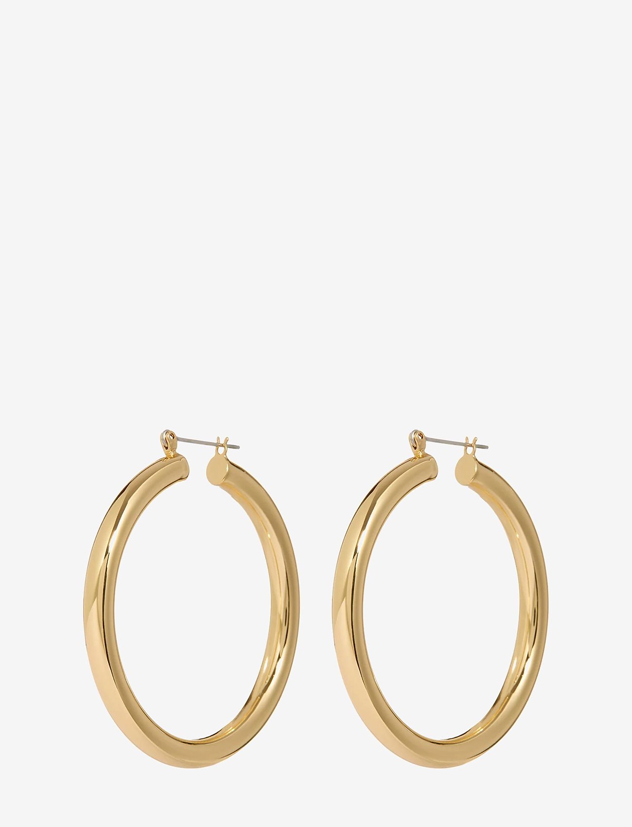 LUV AJ - THE AMALFI TUBE HOOPS-14K ANTIQUE GOLD - hoops - 14k antique gold - 1