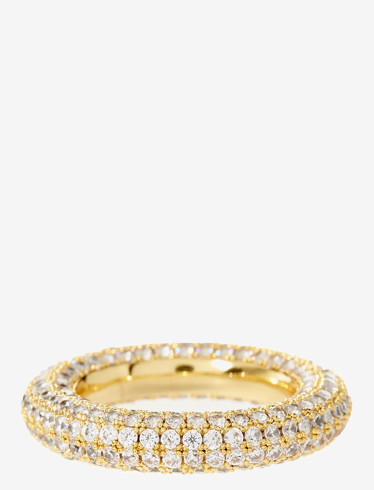 LUV AJ - THE PAVÉ AMALFI RING-GOLD-SIZE 8 - ballīšu apģērbs par outlet cenām - gold - 0