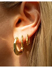 LUV AJ - The Mini Delphine Hoops- Gold - hoops - gold - 5