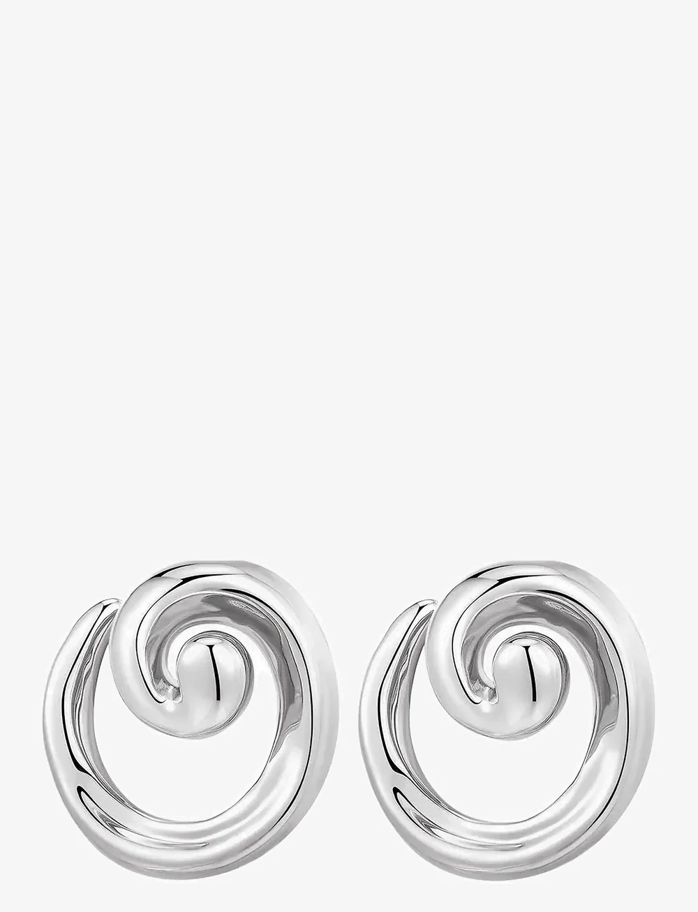LUV AJ - The Seashell Coil Studs- Silver - ohrstecker - silver - 0