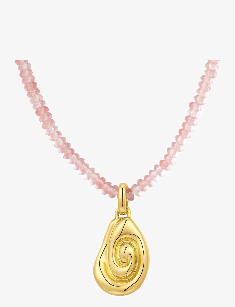 LUV AJ - The Coquille Beaded Necklace- Gold - halsketten - gold - 1