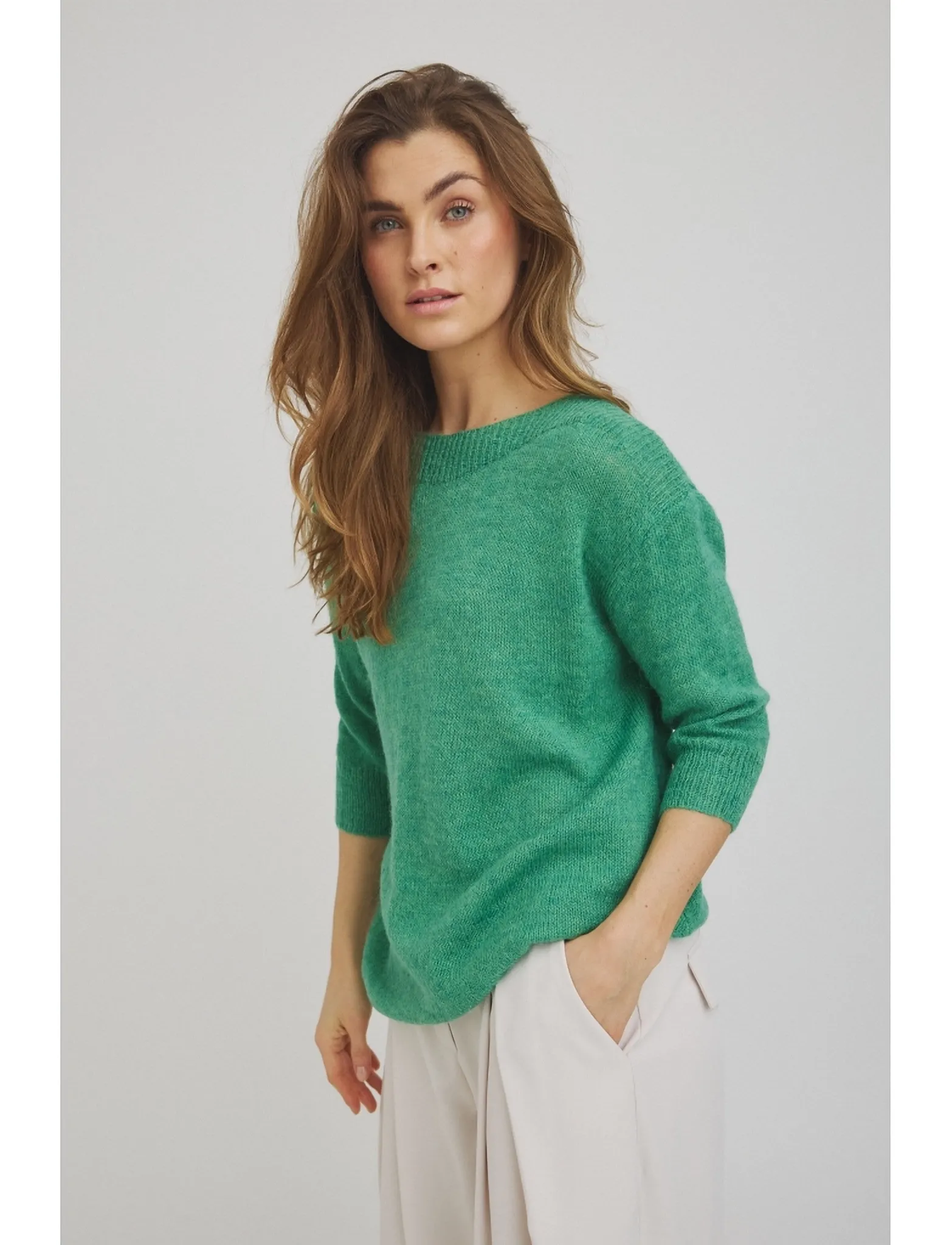 Luxzuz - Barbro Knit - sügisesed riided - ming green - 0