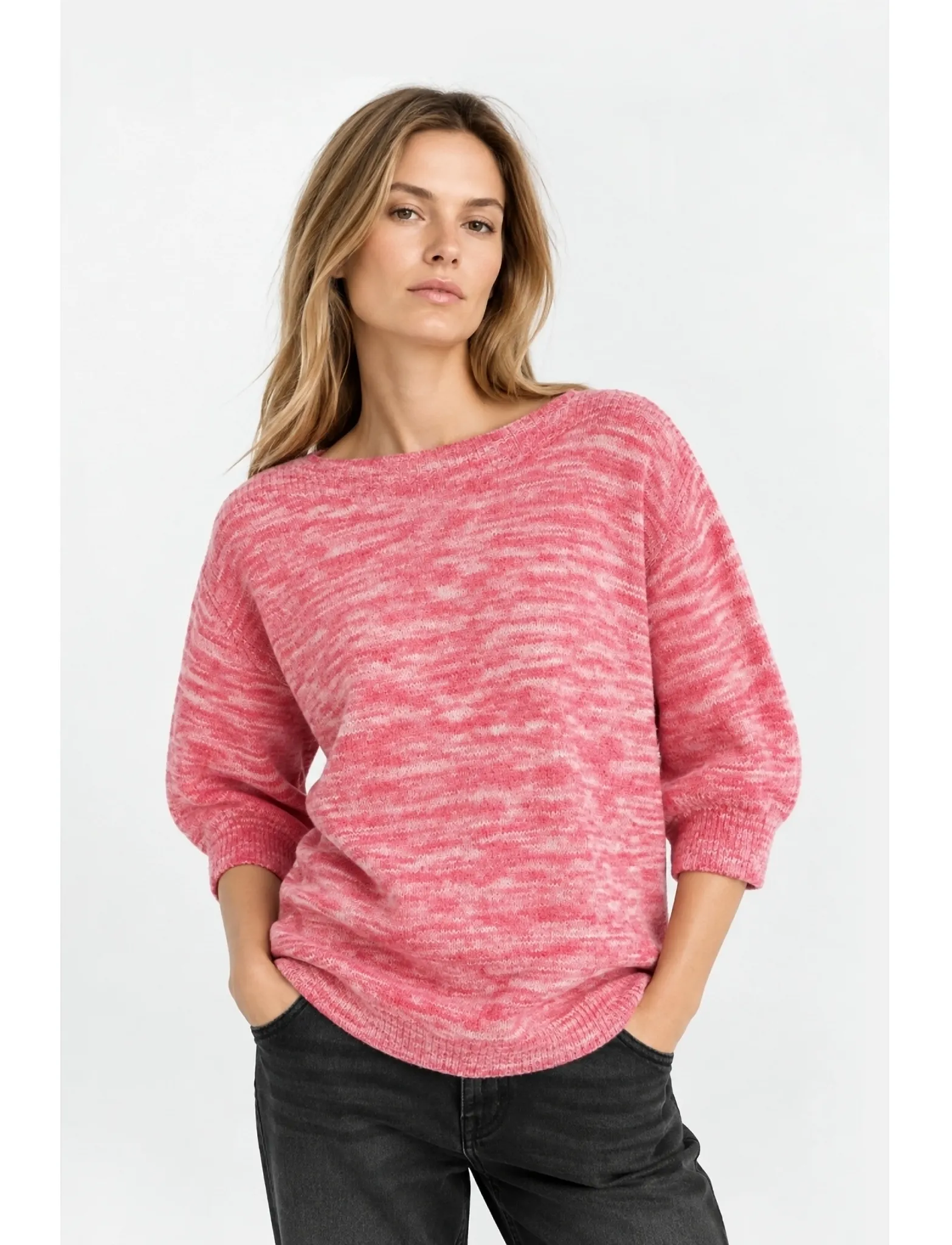 Luxzuz - Barbro Knit - efterårstøj - tomato puree - 0