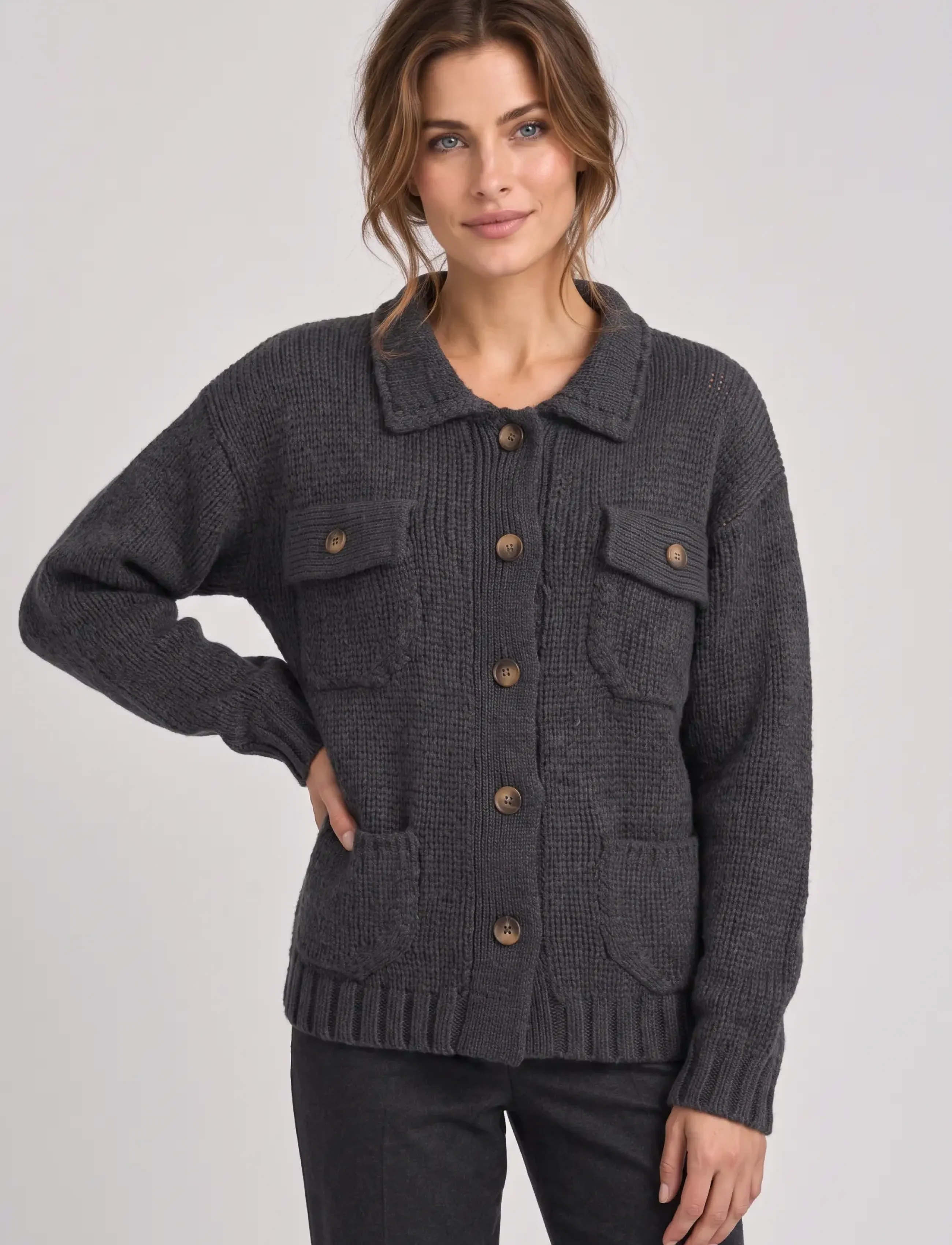 Luxzuz - Beatriz Knit - herbstliche kleidung - night blue - 0