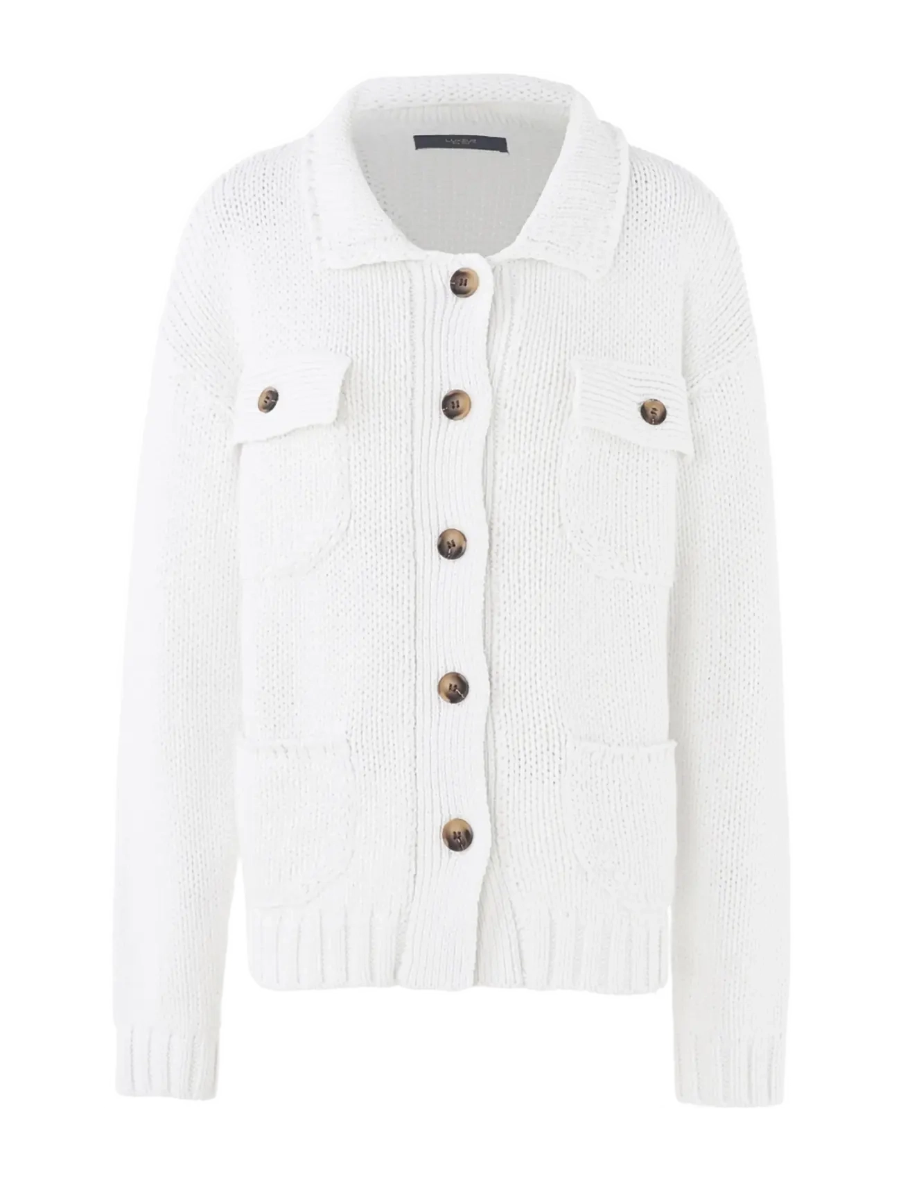 Luxzuz Beatriz Knit - Stickat - WHITE / white