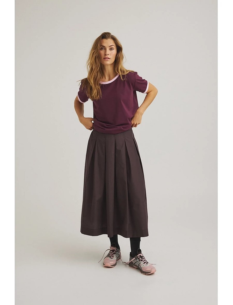 Luxzuz - Jansine Skirt - faltenröcke - 793 chocolate plum - 3