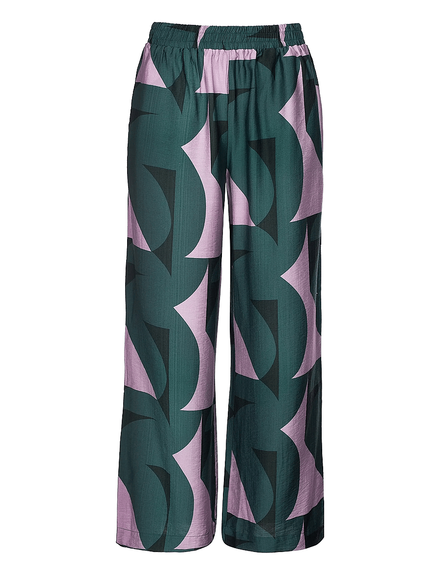 Luxzuz - Eilee Pant - vida byxor - 636 jungle green - 0