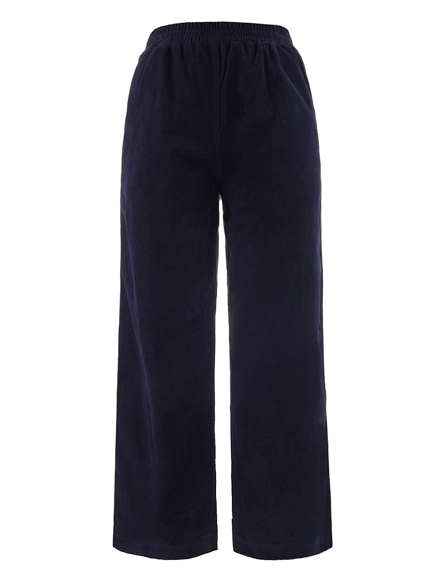 Luxzuz - Eicord Pant - hosen mit weitem bein - 577 night blue - 0
