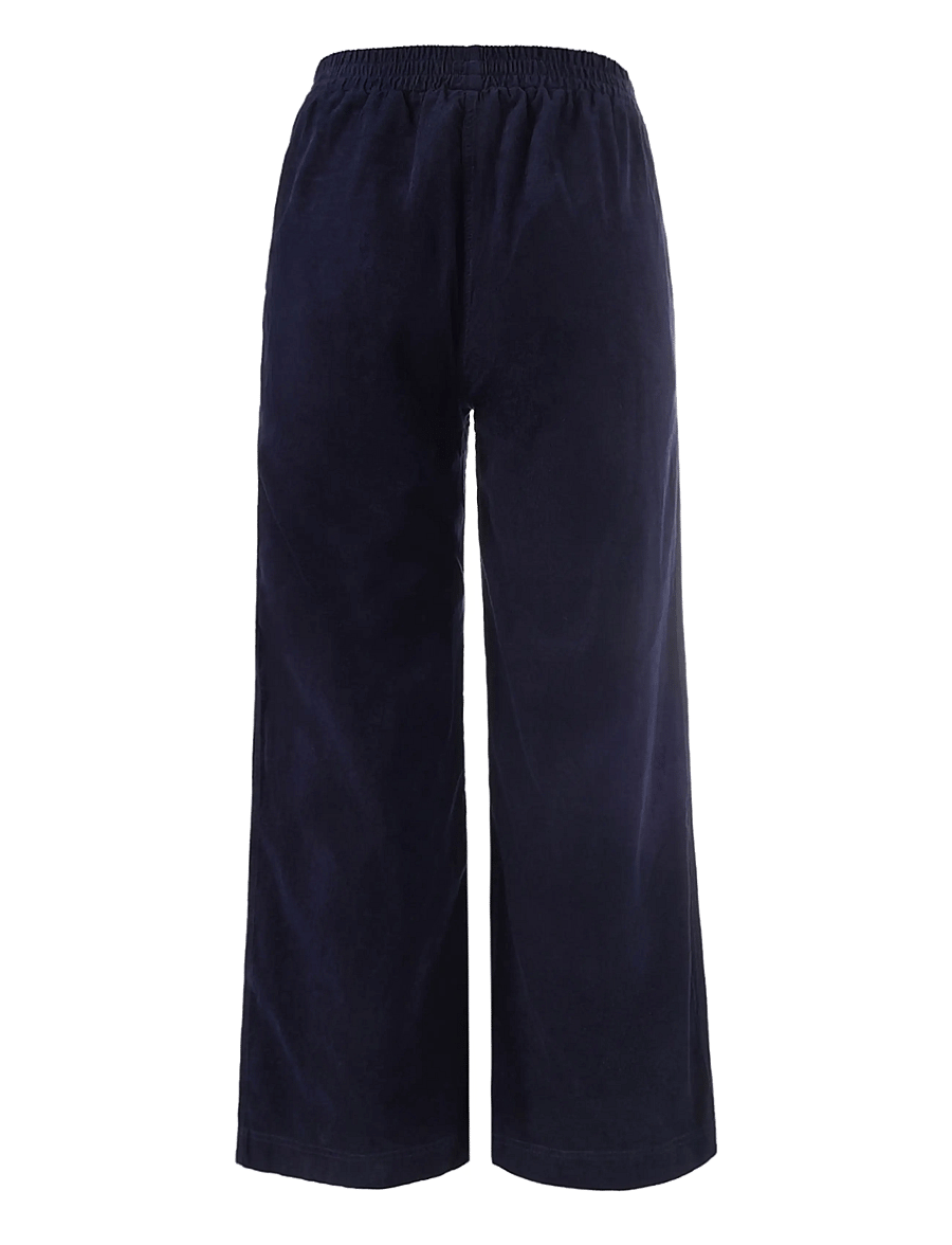 Luxzuz - Eicord Pant - hosen mit weitem bein - 577 night blue - 1