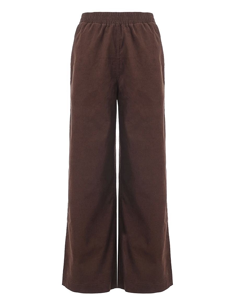 Luxzuz - Eicord Pant - bukser med brede ben - 766 chicory coffee - 1