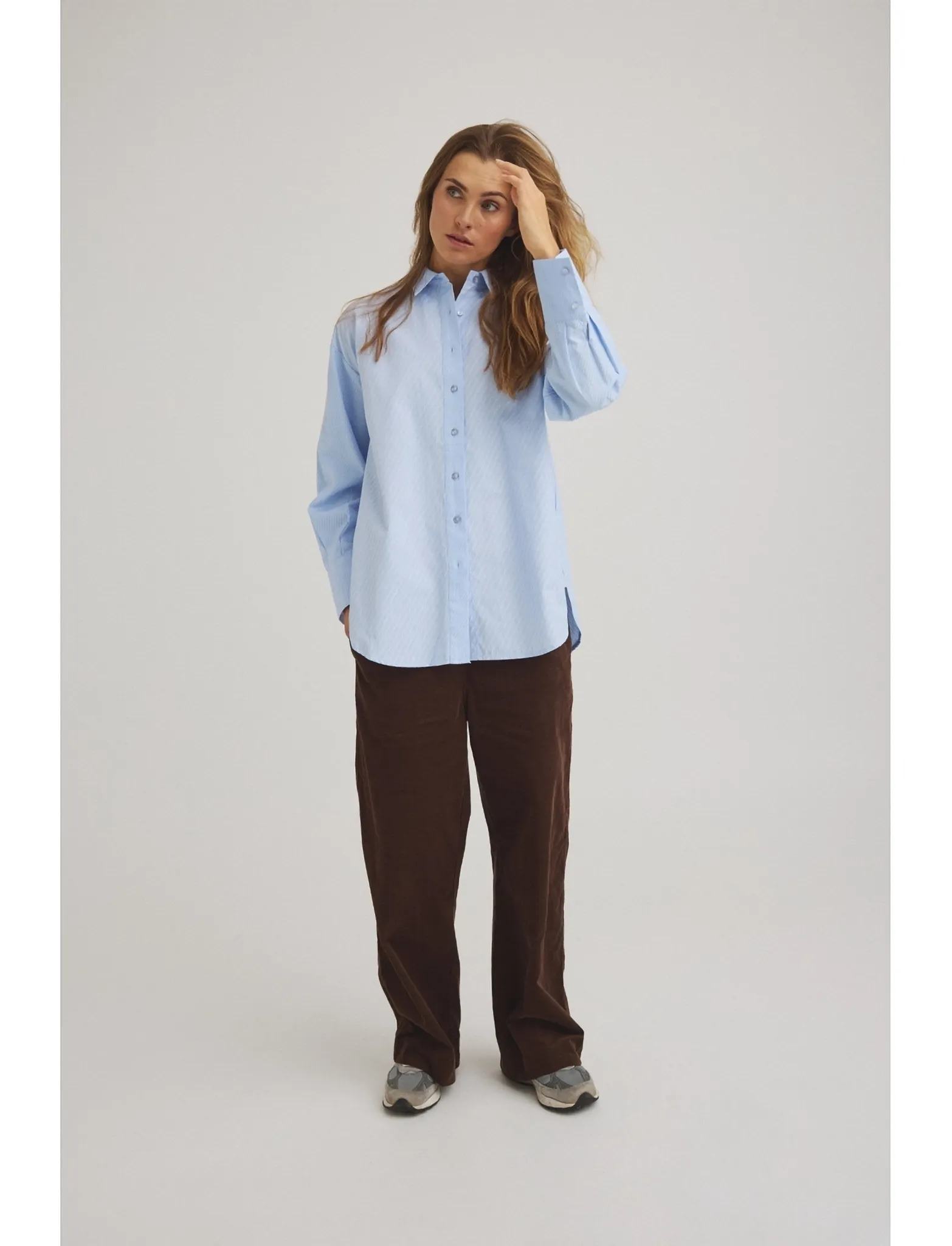 Luxzuz Eicord Pant - Bukser - 766 CHICORY COFFEE / brown
