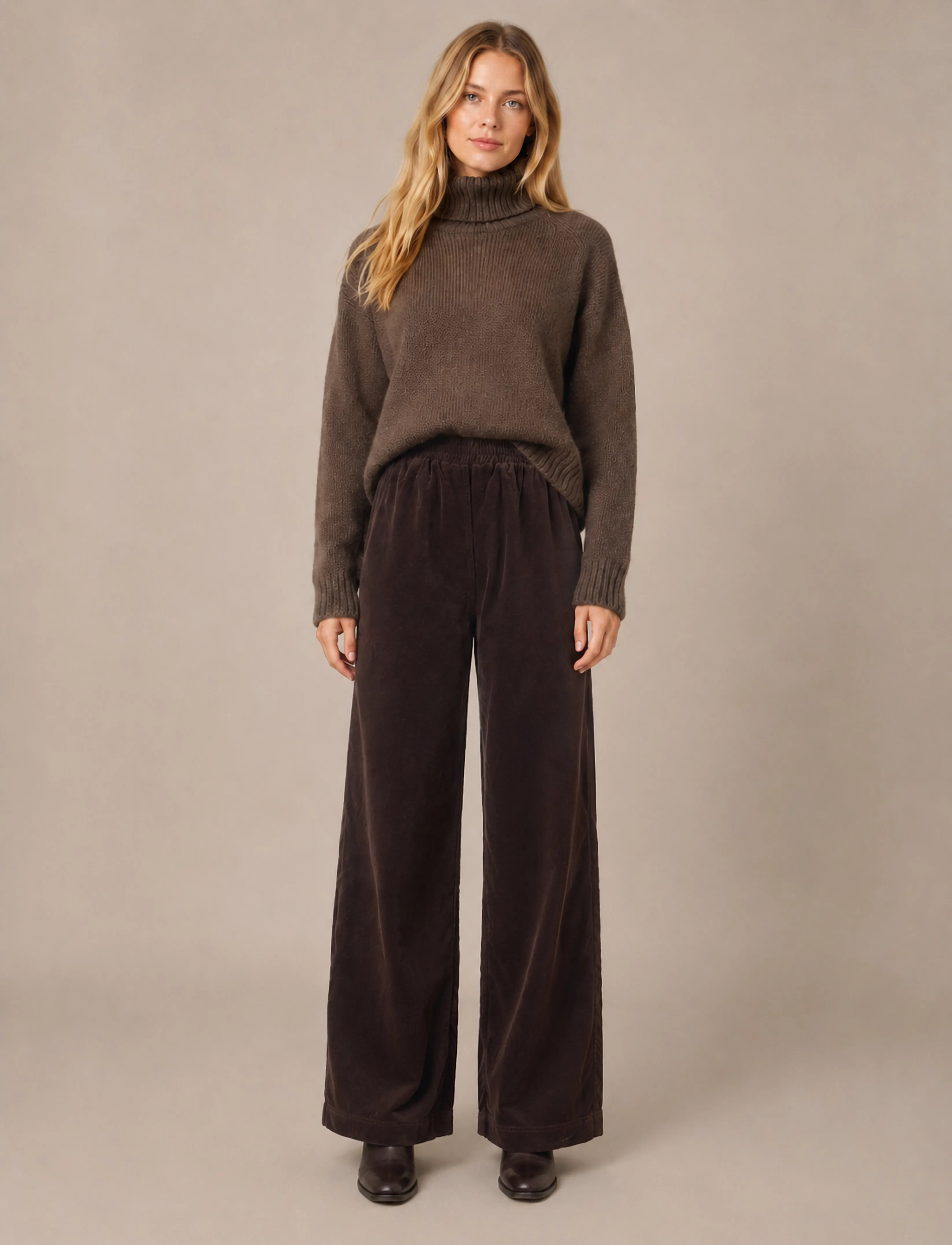 Luxzuz Eicord Pant - Püksid - 790 JAVA BROWN / brown
