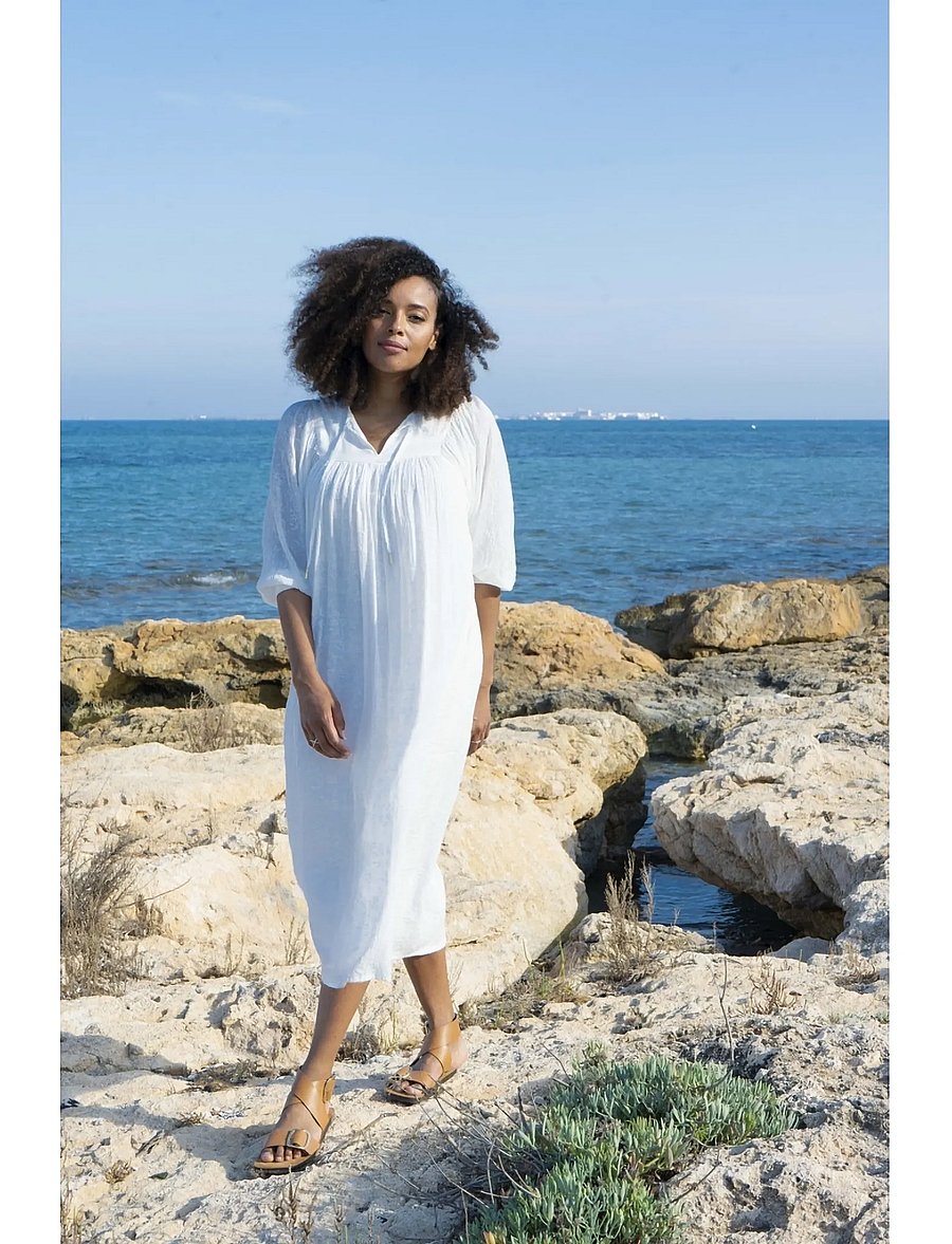 Luxzuz - Rilla Dress - sommerkleider - 737 cream - 0