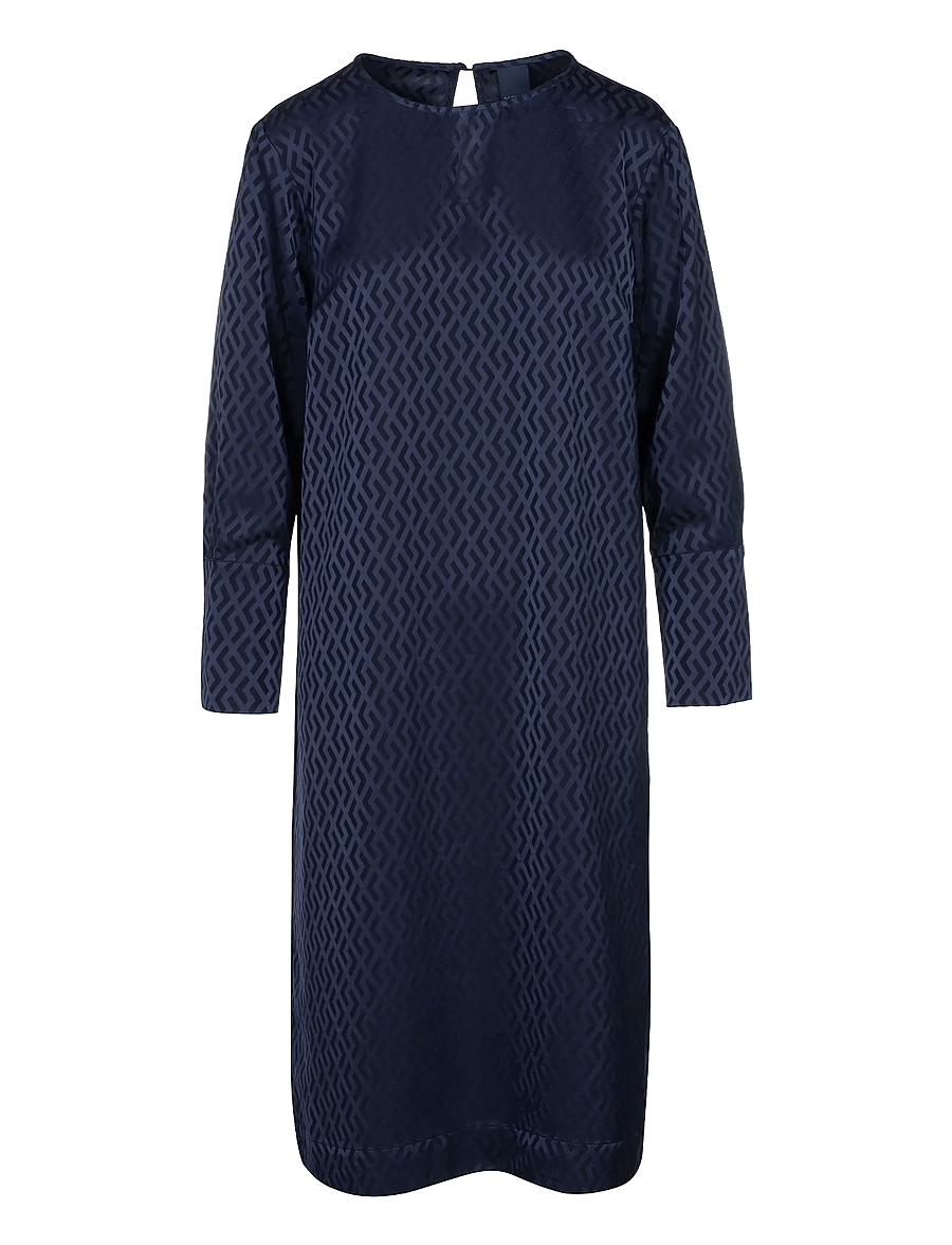 Luxzuz - Albinano Dress - midiklänningar - 575 navy blue - 1