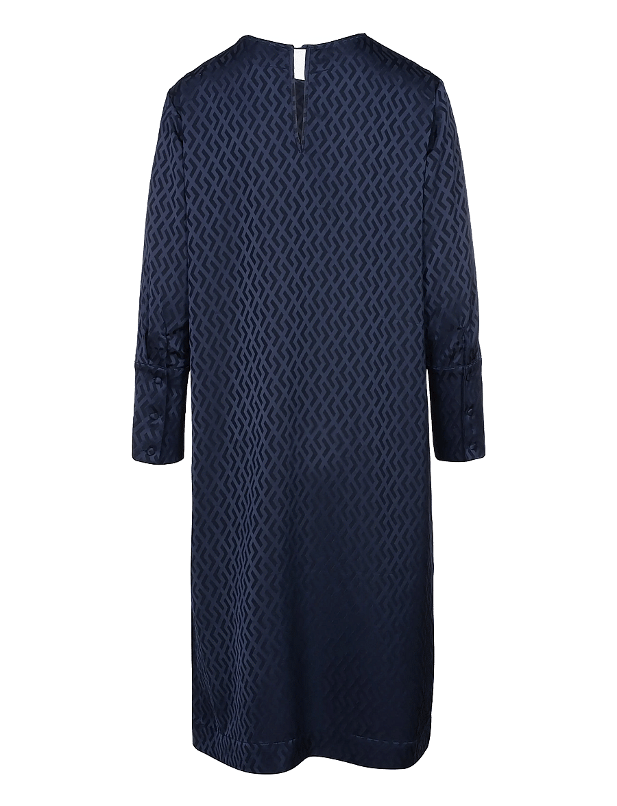 Luxzuz - Albinano Dress - midiklänningar - 575 navy blue - 2