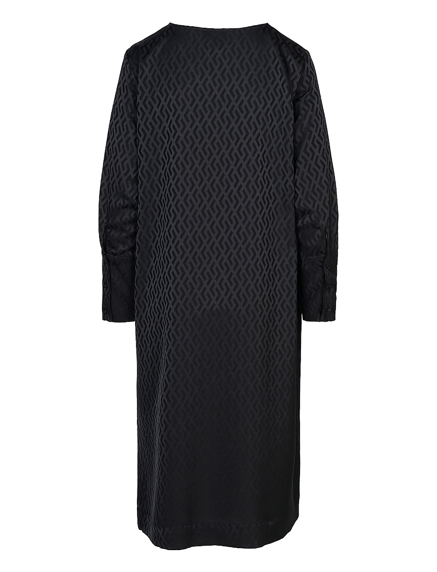 Luxzuz - Albinano Dress - midiklänningar - 999 black - 2