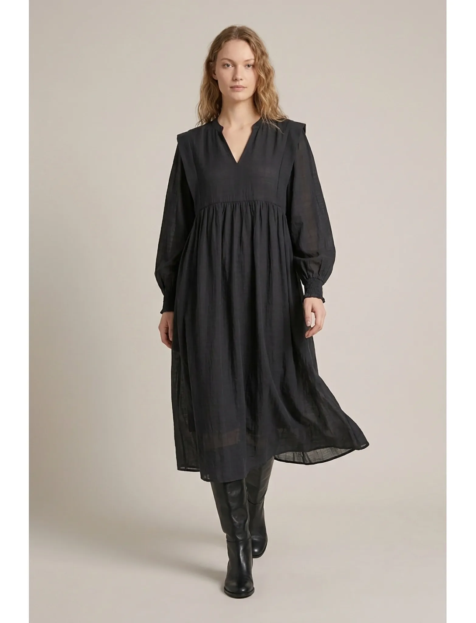Luxzuz - Jerica Dress - midi kjoler - vulcan - 0