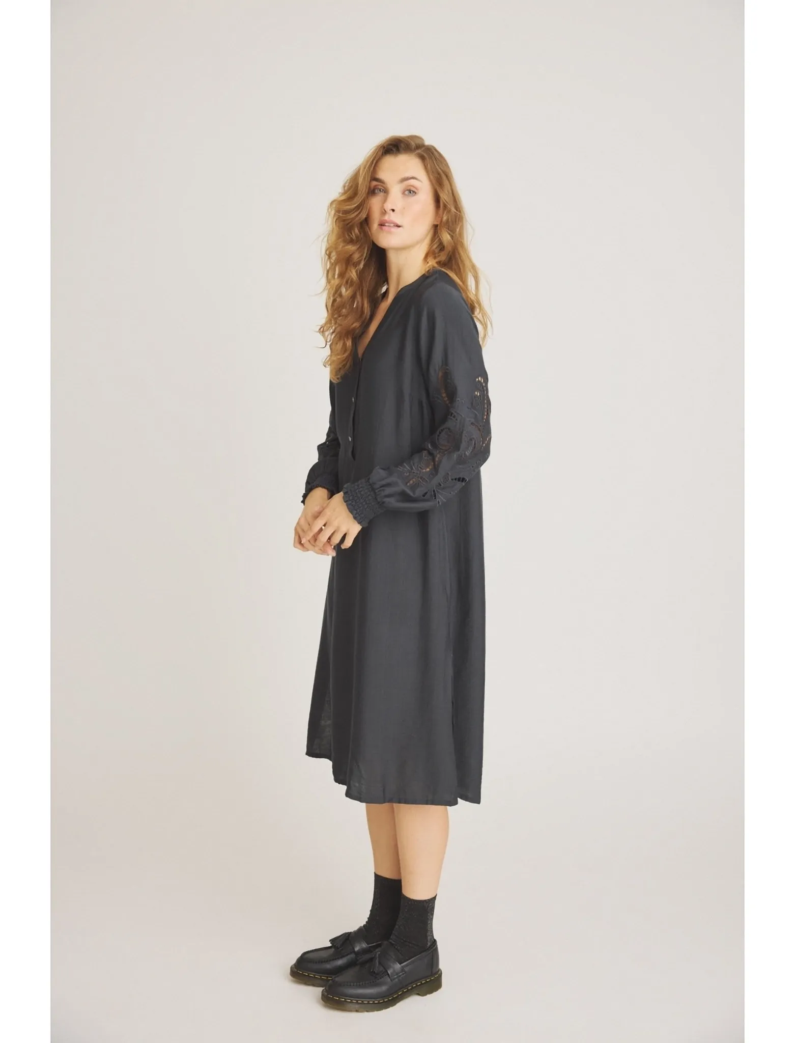 Luxzuz Arios Dress - Kleider - VULCAN / black