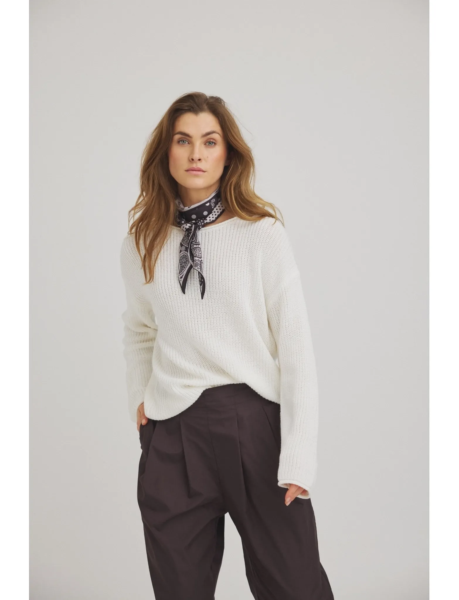 Luxzuz Lungo Scarf - Everyday Style - 739 OYSTER GRAY / grey