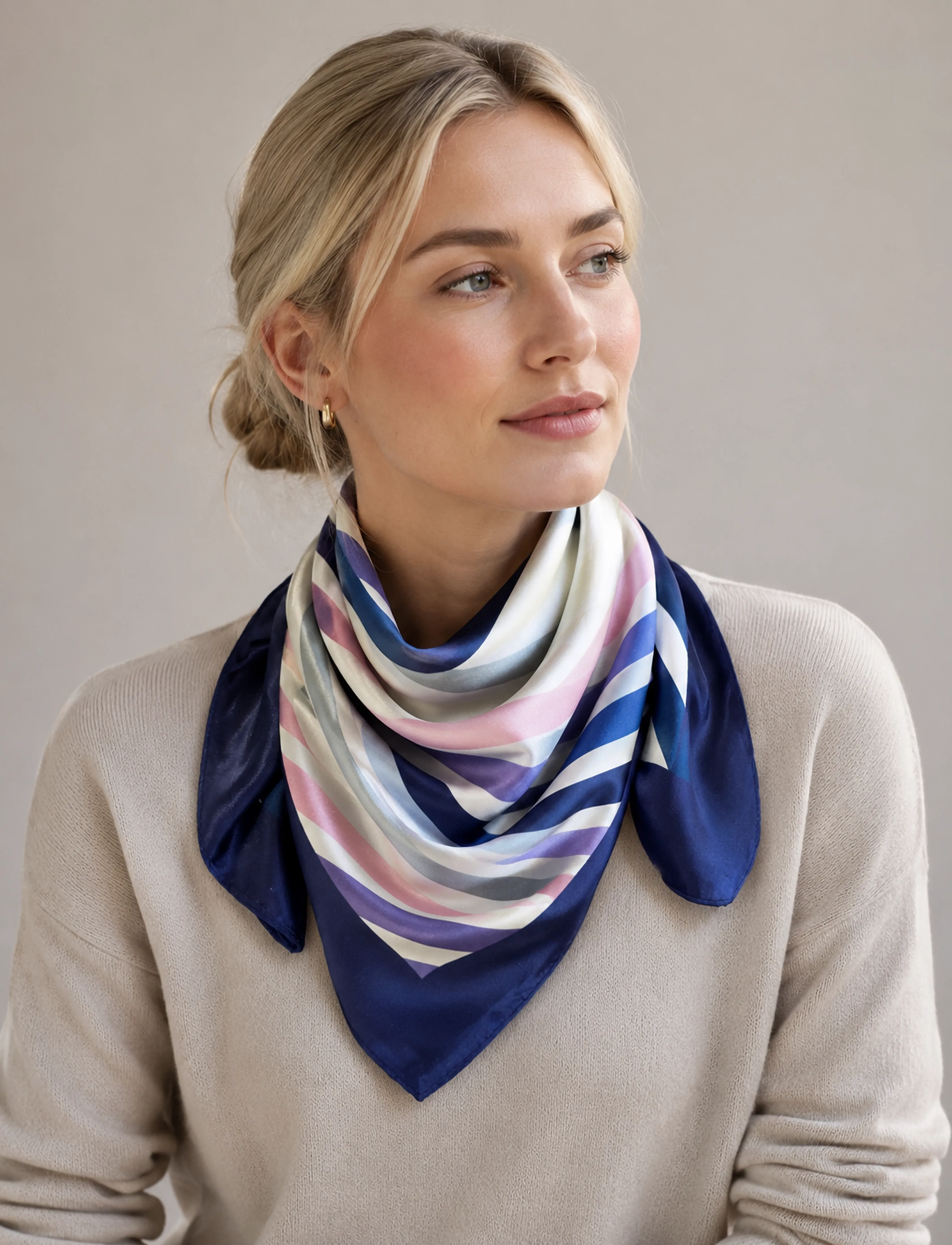 Luxzuz Bandito Scarf - Tynde tørklæder - 516 BLUE HERON / navy