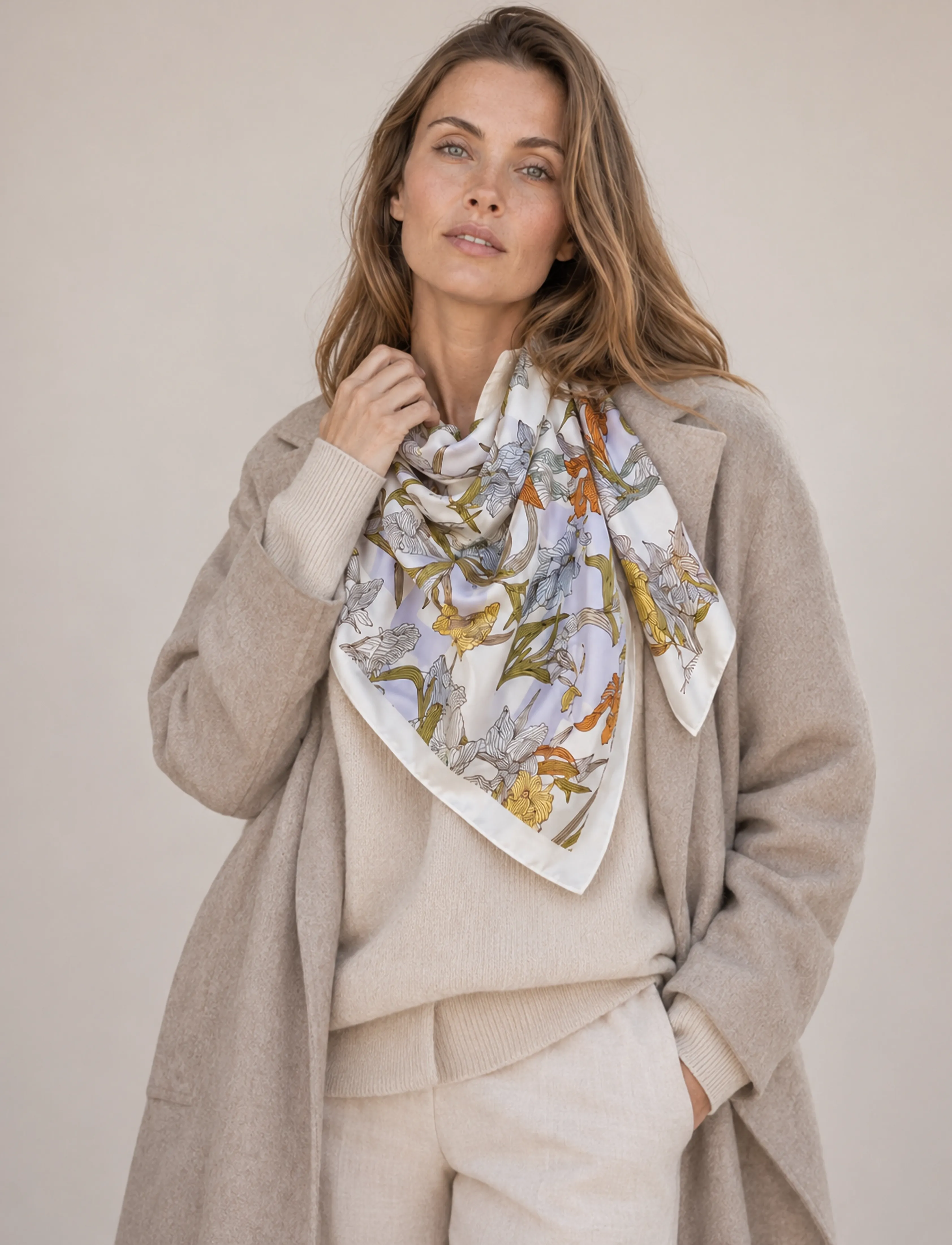 Luxzuz Bandolara Scarf - Everyday Style - 421 LAVENDER / multi