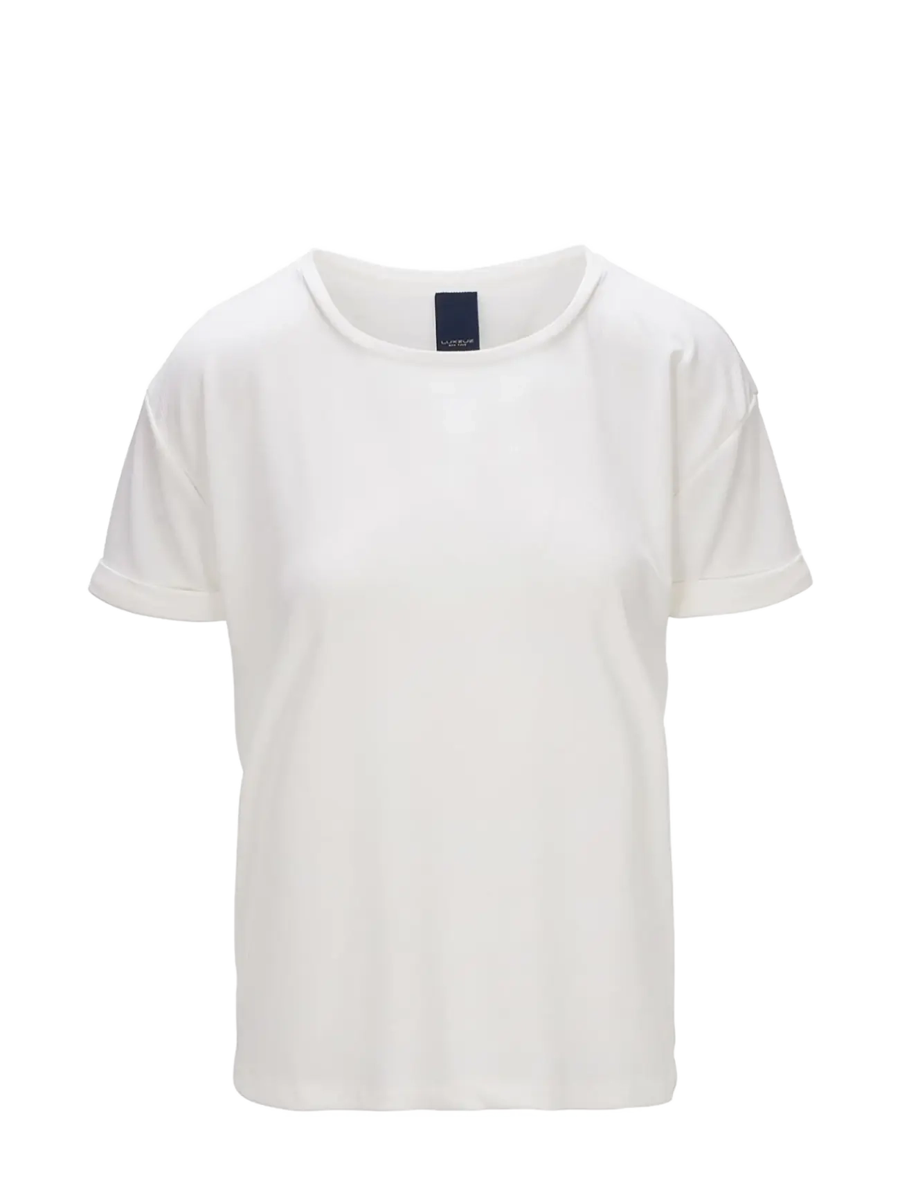 Luxzuz Karin Fine Rib T-shirt - Luxzuz - 737 CREAM / cream
