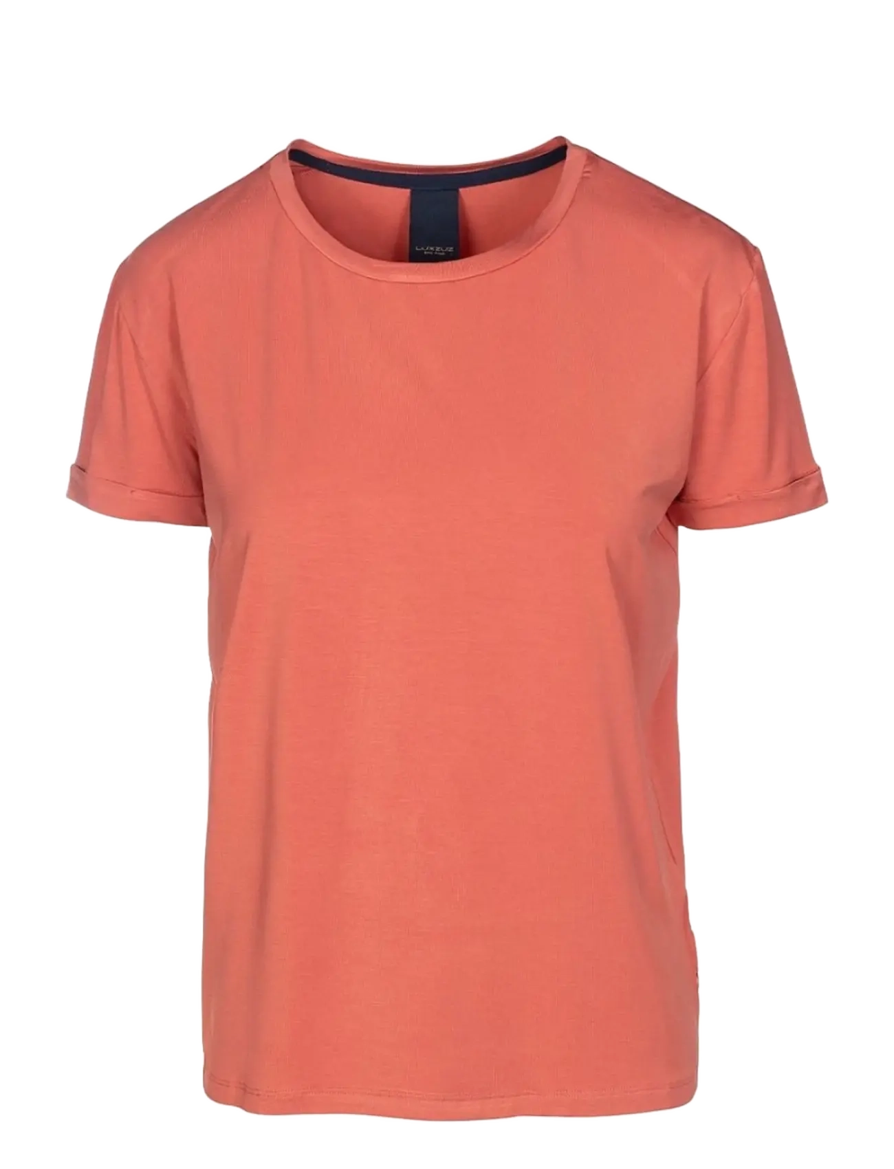 Luxzuz - Karin Bamboo T-Shirt - t-shirts - 216 apricot brandy - 1