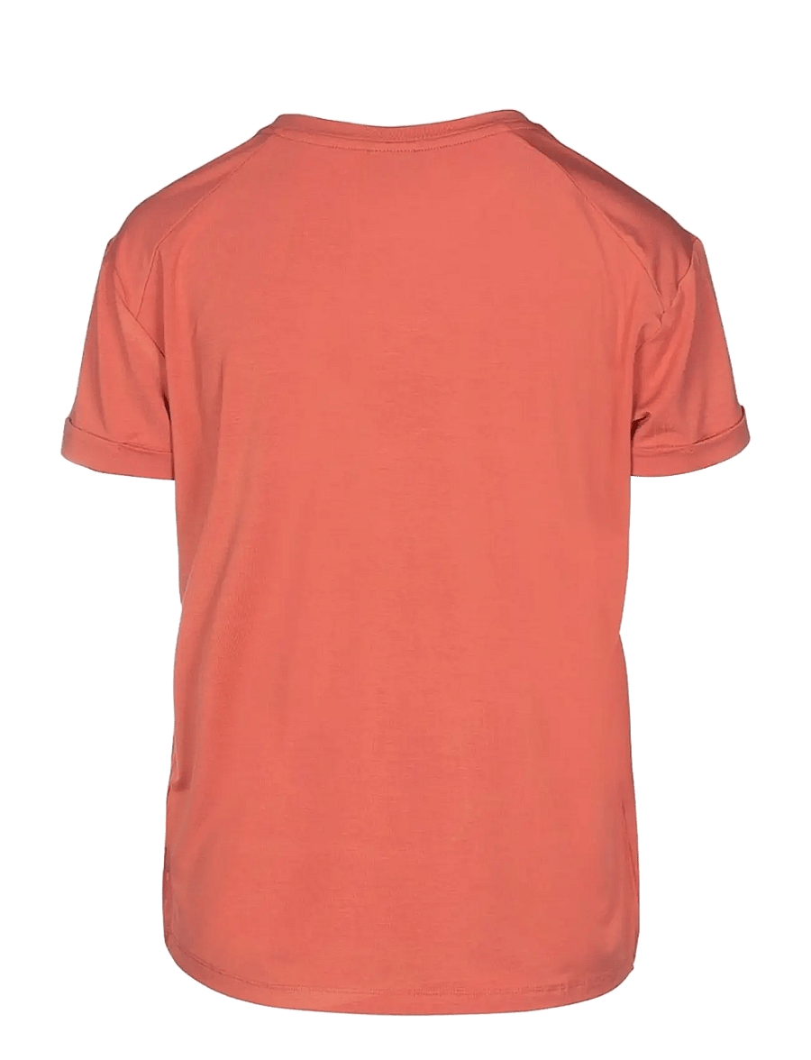 Luxzuz - Karin Bamboo T-Shirt - t-shirts - 216 apricot brandy - 2