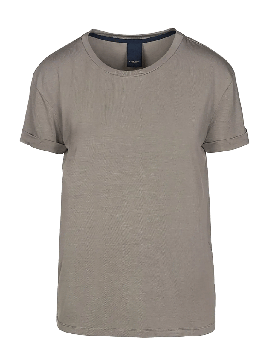 Luxzuz - Karin Bamboo T-Shirt - t-särgid - 815 moon mist - 1