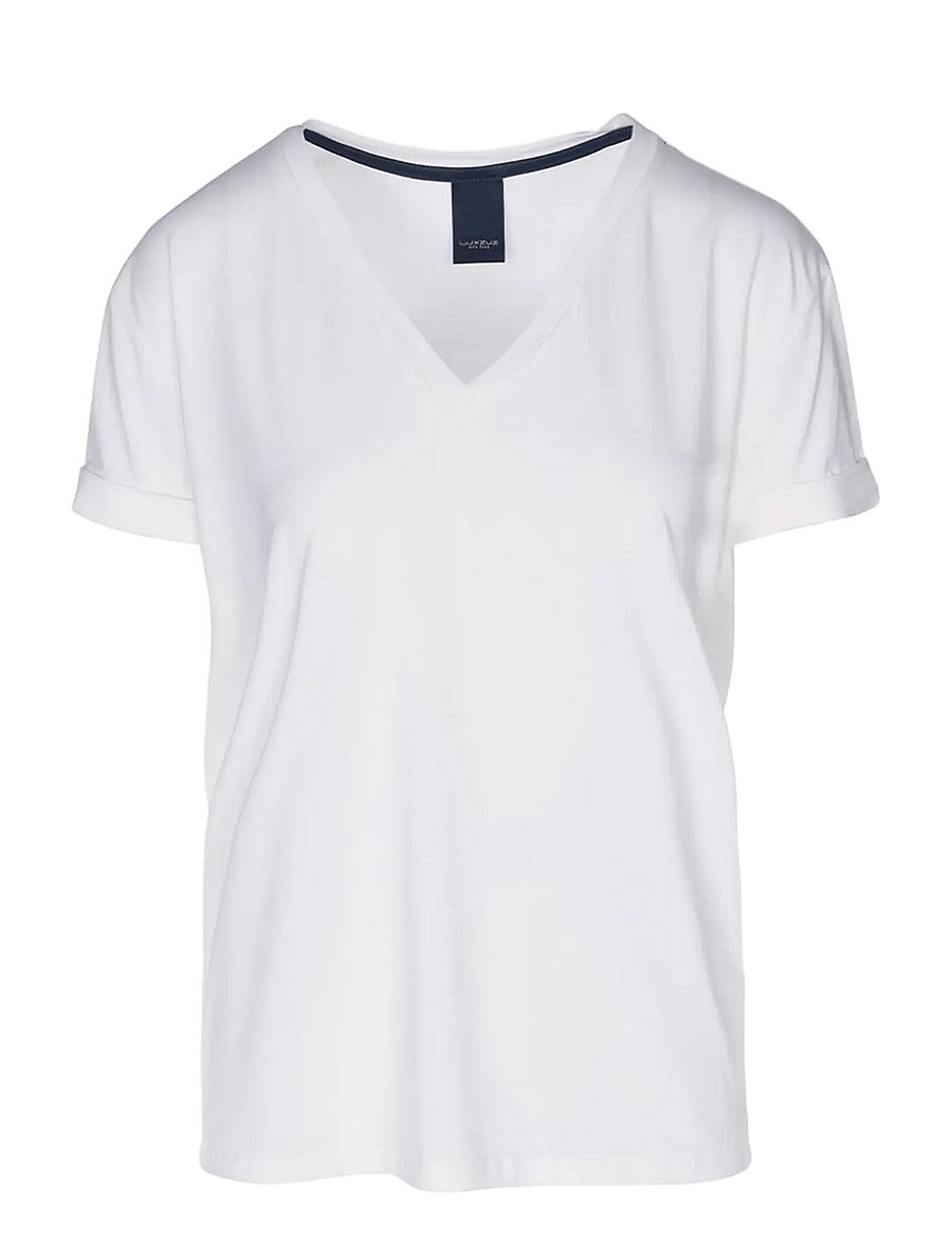 Luxzuz - Karvi Bamboo T-Shirt - t-shirts - 737 cream - 1