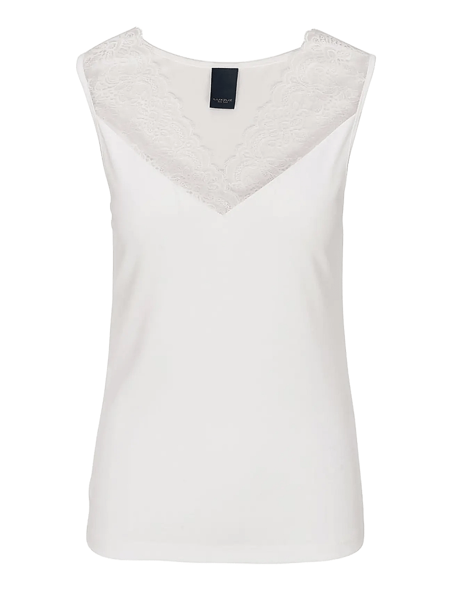 Luxzuz - Joy Top - Ärmellose tops - 737 cream - 1