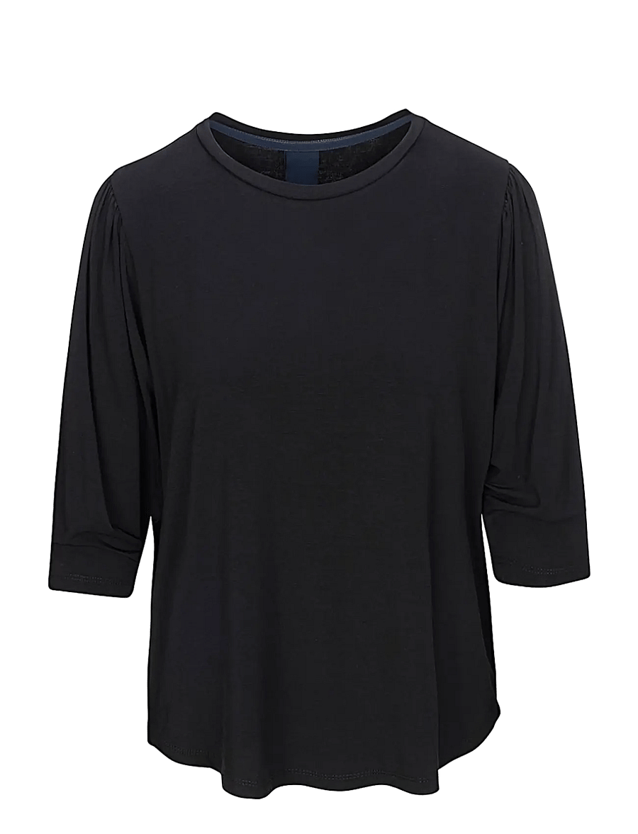 Luxzuz - Lailong Bamboo T-shirt - t-shirts - 999 black - 1