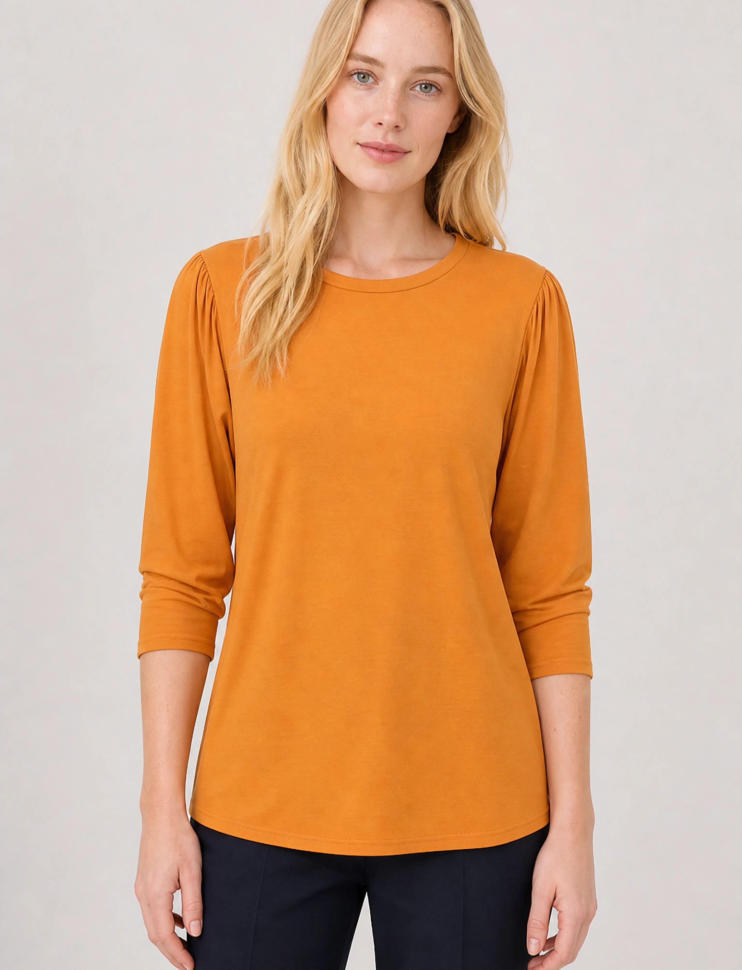 Luxzuz - Lailong Bamboo T-shirt - rudens drabužiai - sudan brown - 0