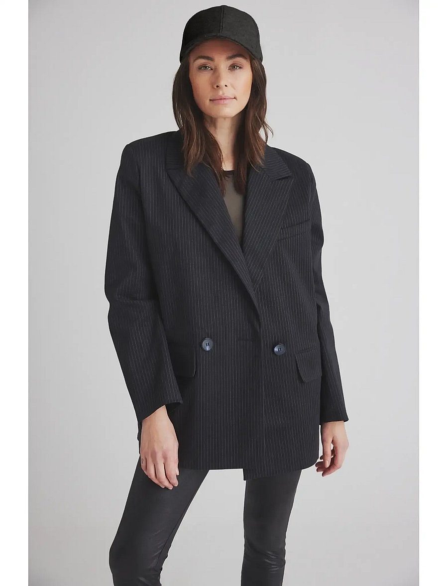 Luxzuz - Boeline Jacket - zweireihige blazer - 899 anthracite - 0
