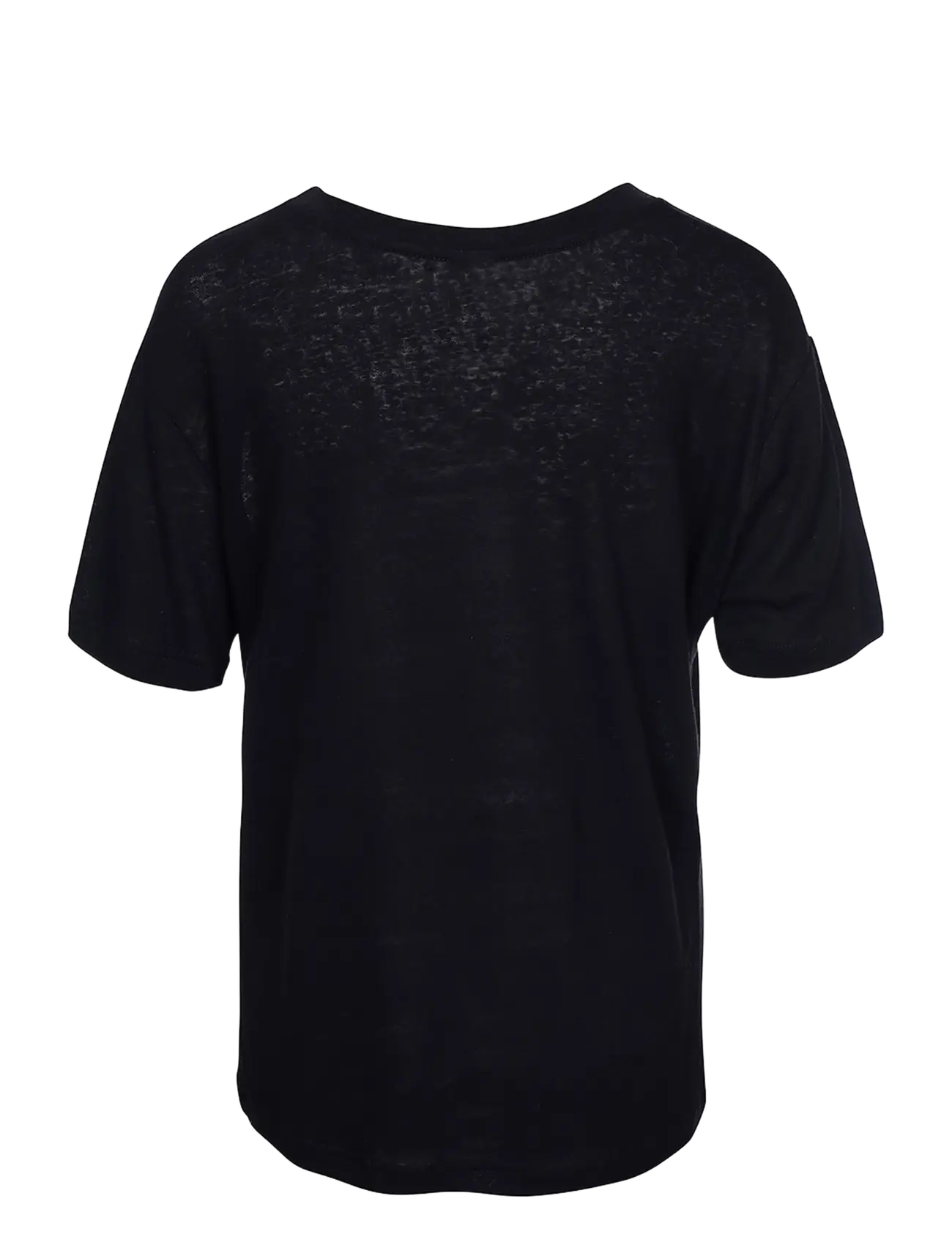 Luxzuz - Essenti Linen T-Shirt - t-shirts - 999 black - 1