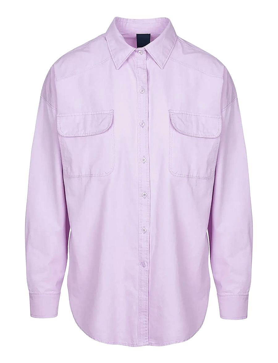 Luxzuz - Soffie Shirt - langärmlige hemden - 328 pink lavender - 0