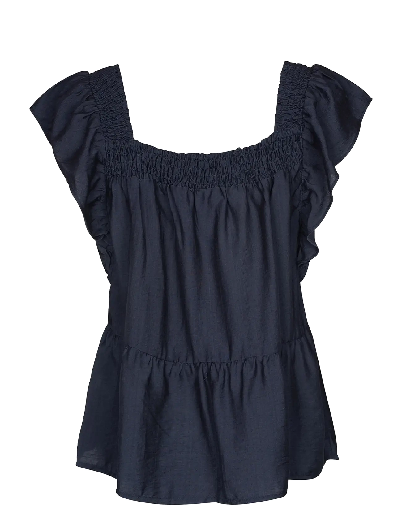 Luxzuz - Rufusine Blouse - kurzärmelige blusen - 575 navy blue - 2