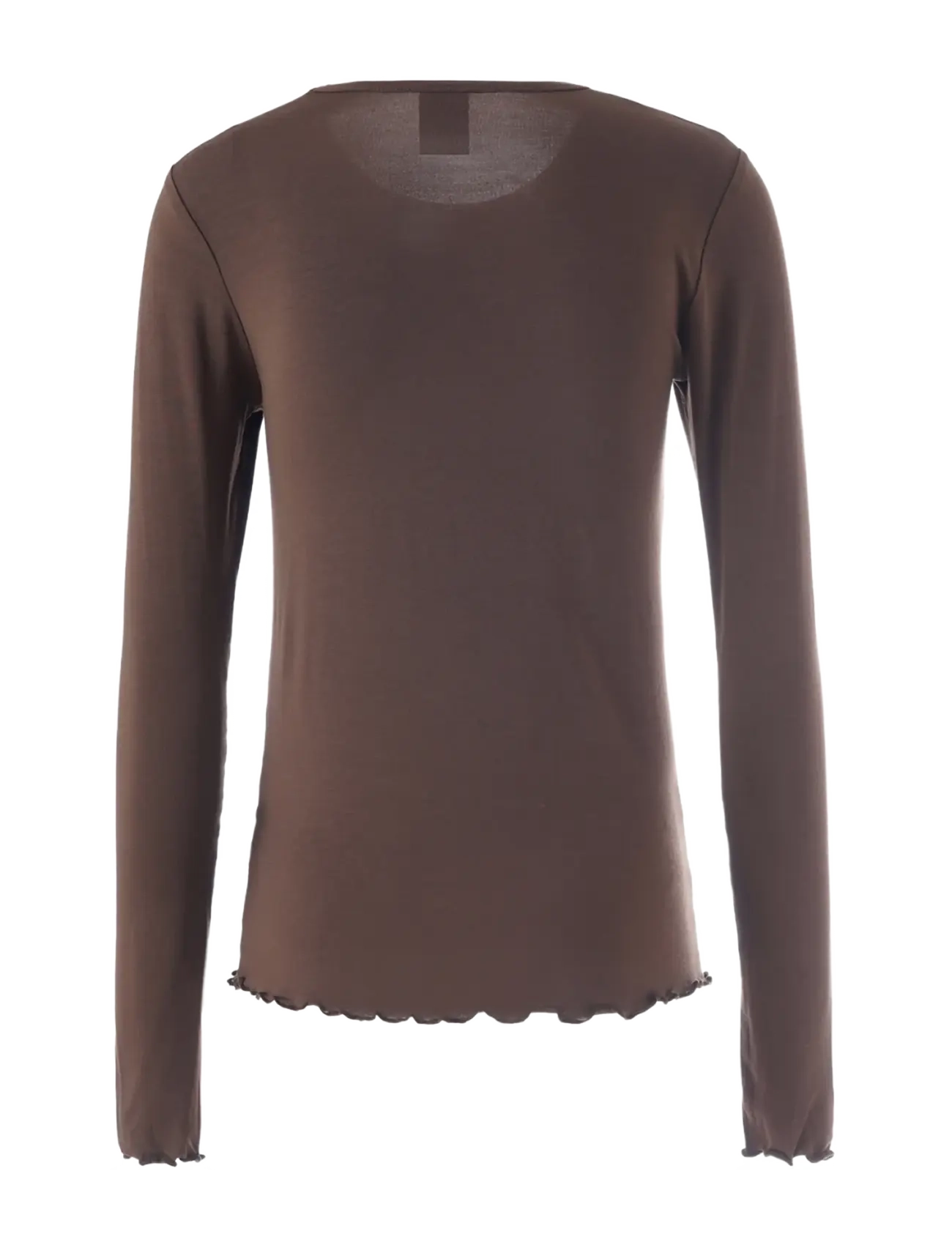 Luxzuz - Sigba Bamboo T-shirt - efterårstøj - 795 coffee bean - 2