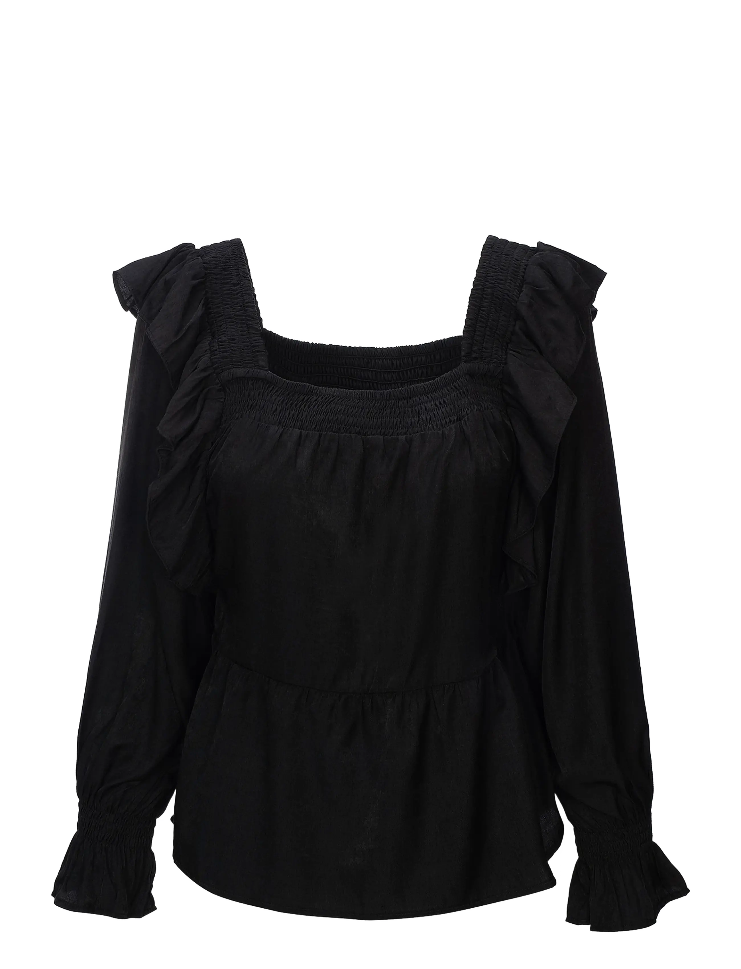 LUXZUZ Rufusana Bluse Schwarz - S - Damen