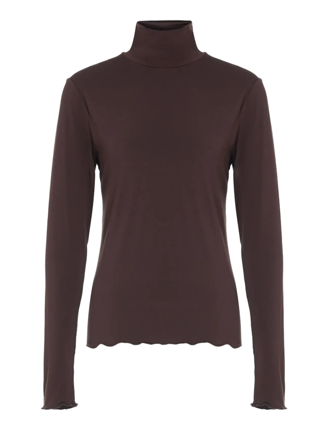 LUXZUZ Jachio Bamboo Rollneck Braun - XXL - Damen