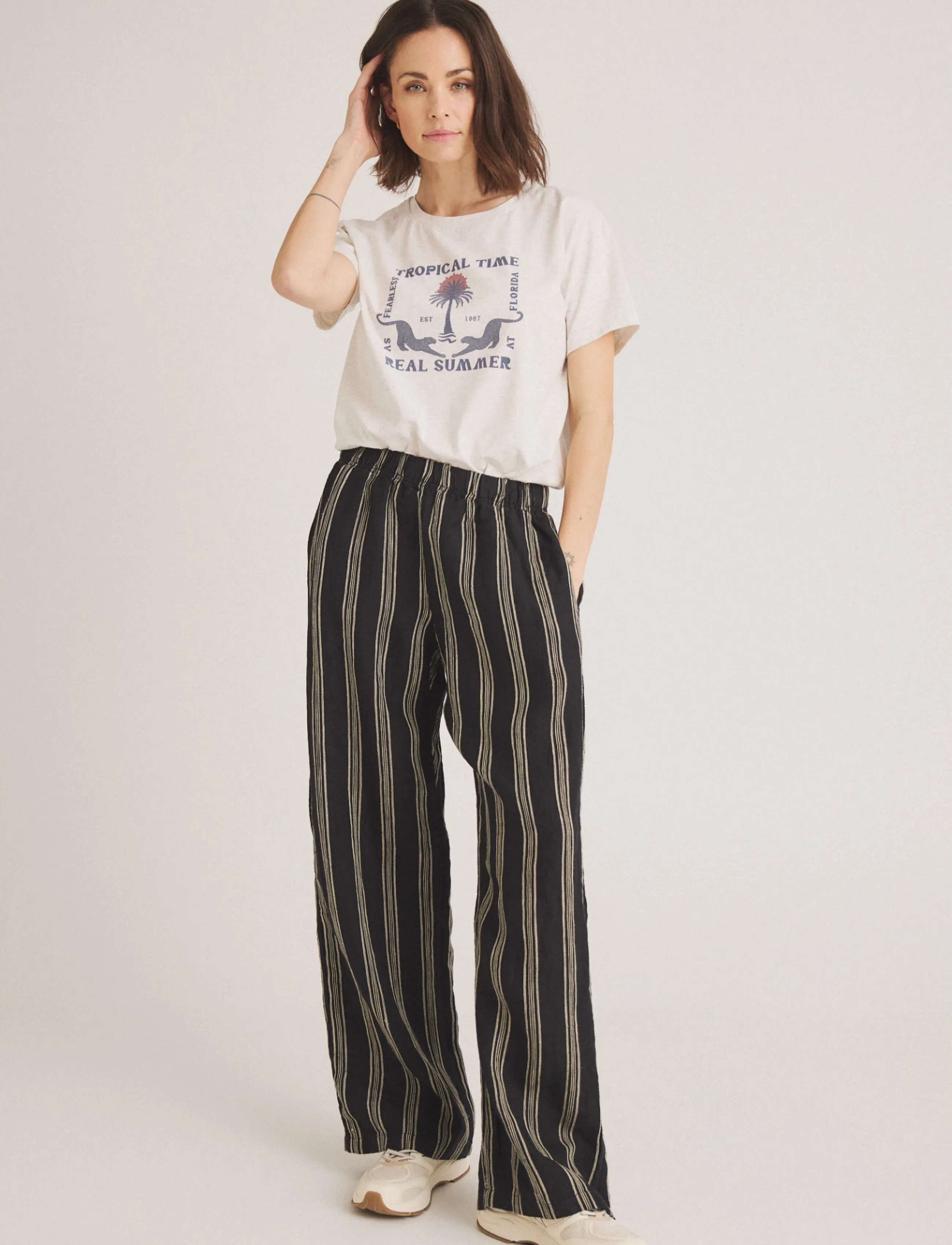 Luxzuz Troti T-shirt - T-Shirts & Tops - 826 OFFWHITE MELANGE / white