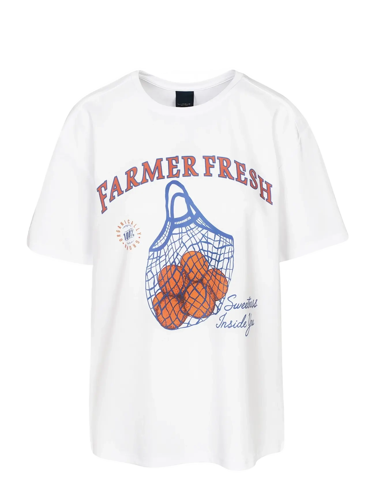 Luxzuz - Farmer Fresh T-shirt - t-shirts - 901 white - 1